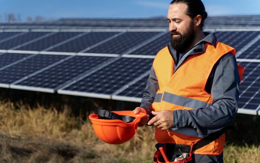 person-near-alternative-energy-plant